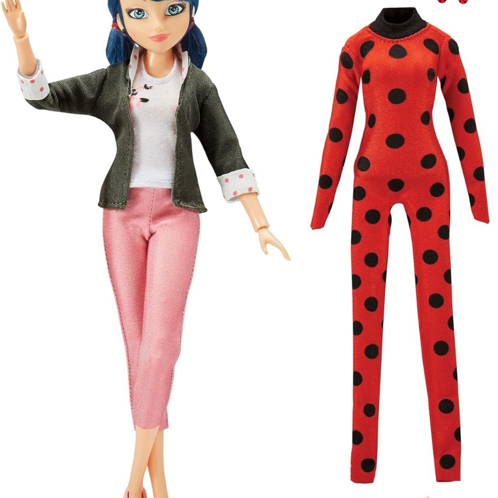 Miraculous Ladybug Superhero Secret Marinette Fashion Doll Action Figure
